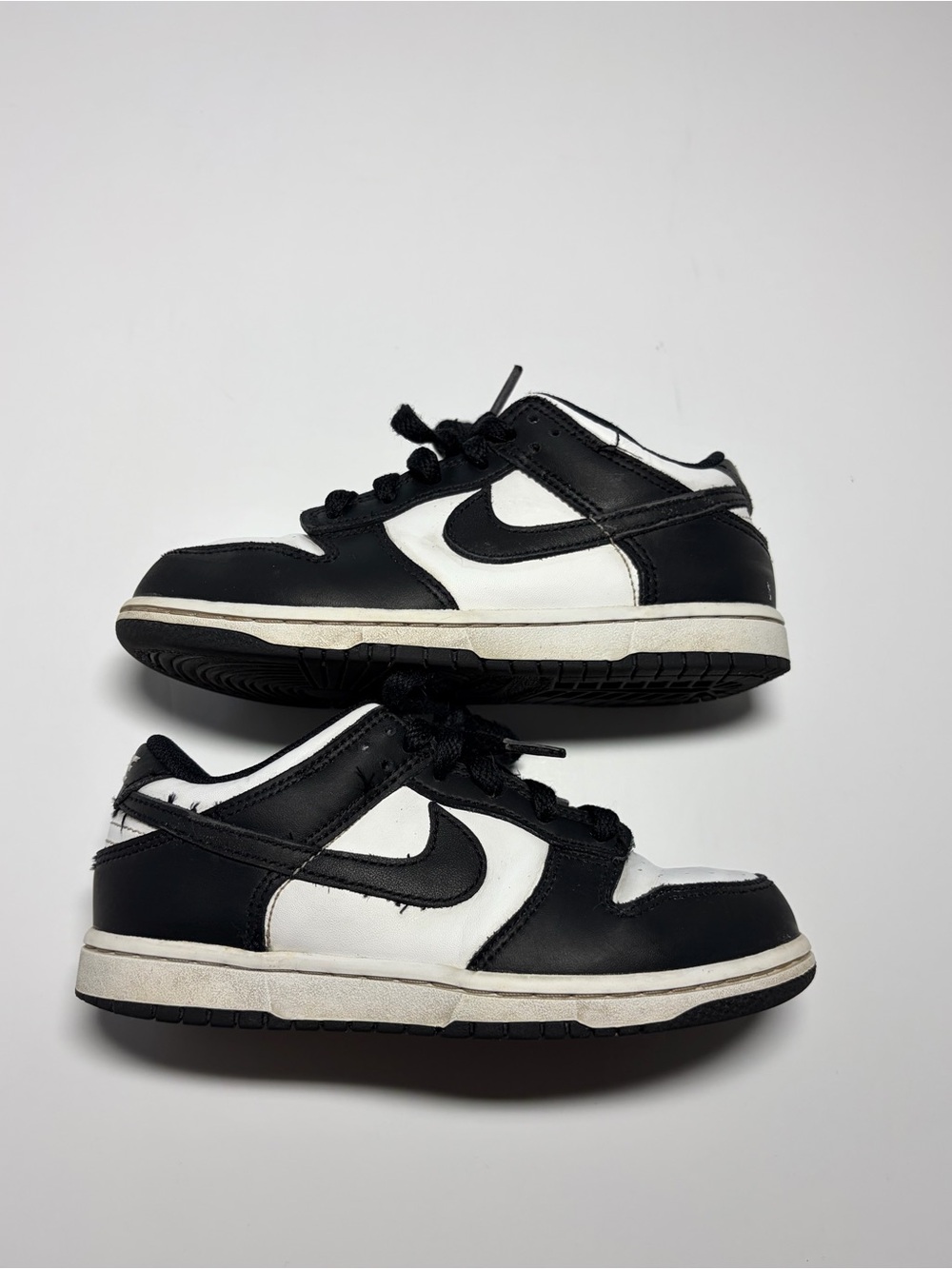 Nike Kids' Black/White Low-Top Pandas Sneakers 1Y